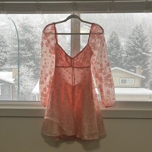 Hello Molly Floral Pink Mini Dress